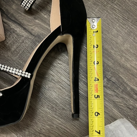 SIMMI LONDON Platform Rhinestone Heels - Picture 5 of 5